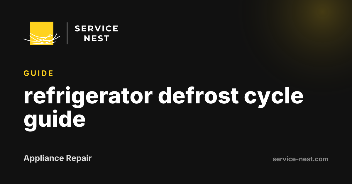 refrigerator defrost cycle guide