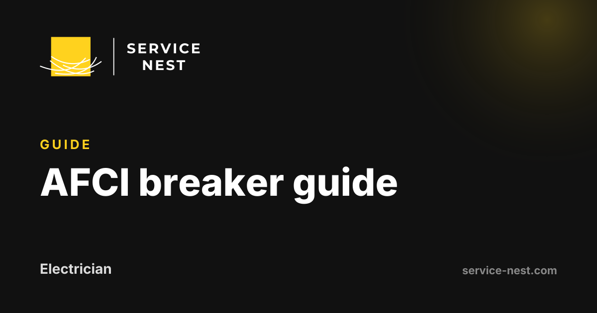 AFCI breaker guide