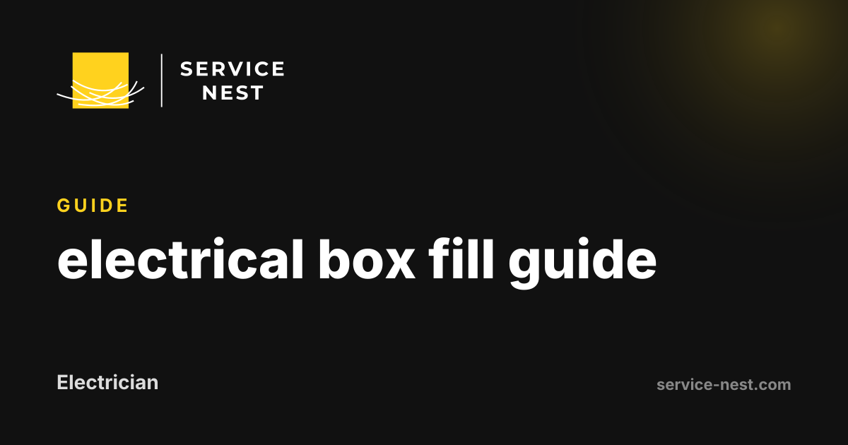 electrical box fill guide