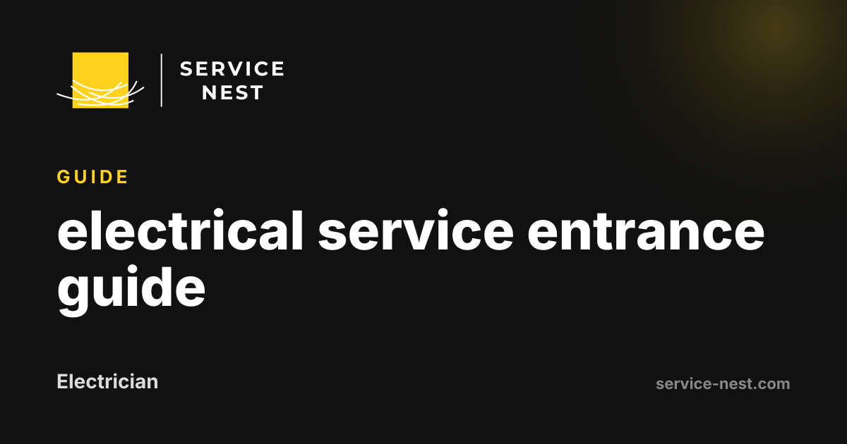 electrical service entrance guide