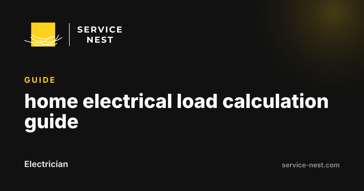 home electrical load calculation guide