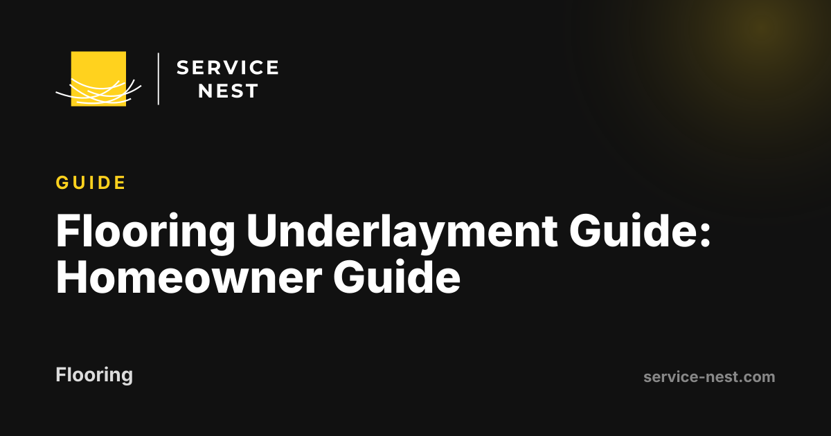 Flooring Underlayment Guide: Homeowner Guide