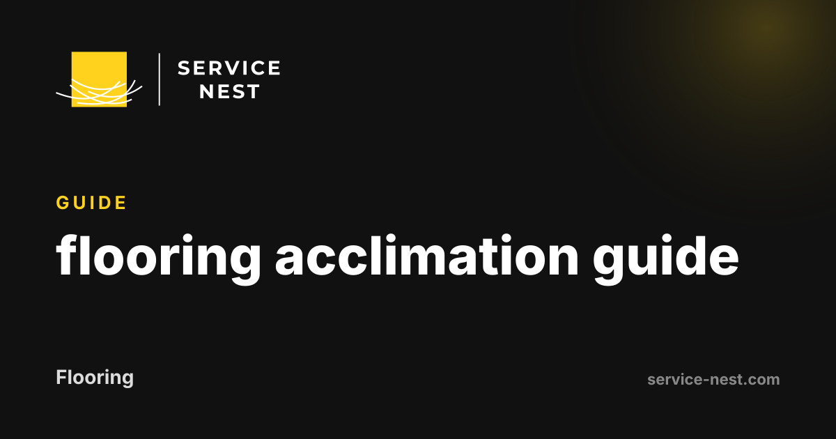 flooring acclimation guide