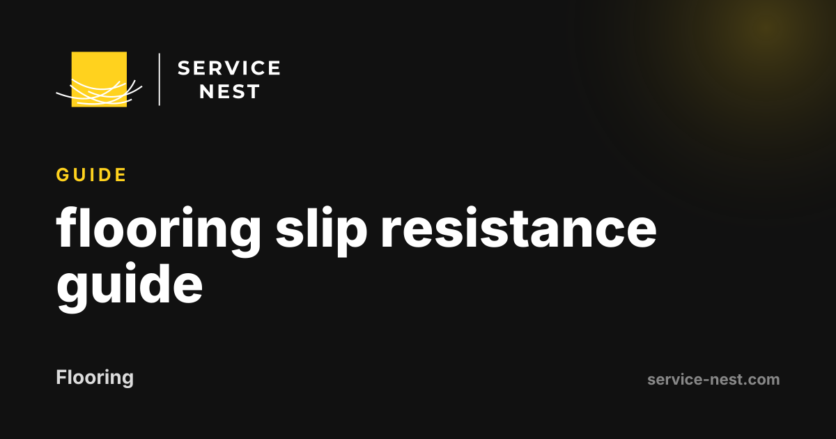 flooring slip resistance guide