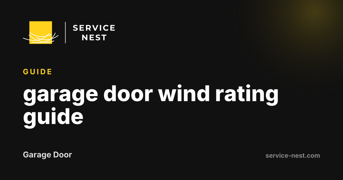 garage door wind rating guide