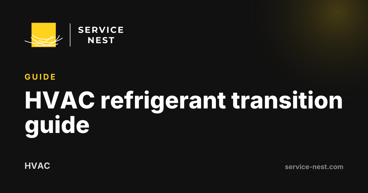 HVAC refrigerant transition guide