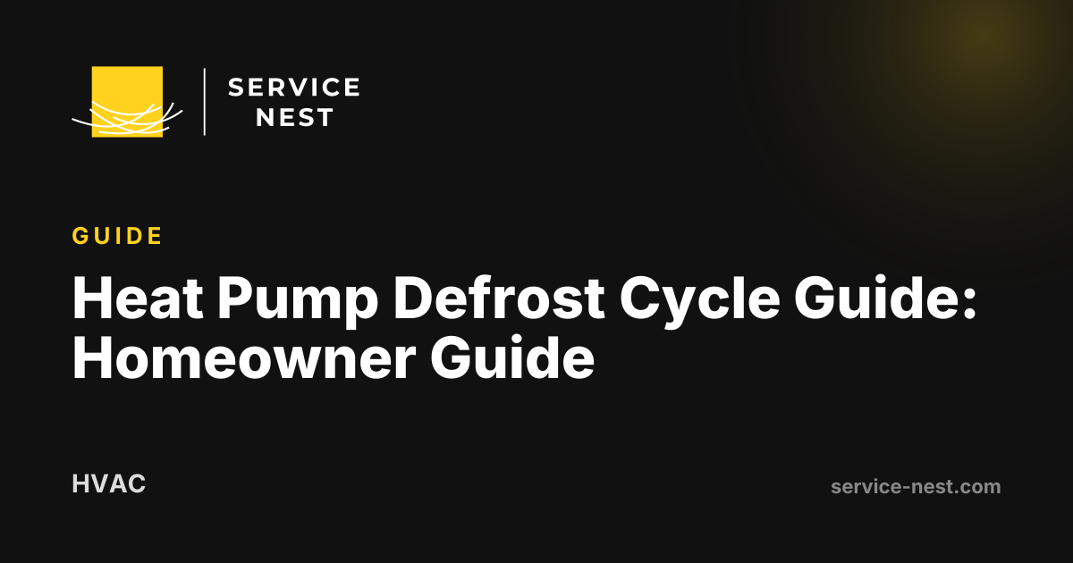 Heat Pump Defrost Cycle Guide: Homeowner Guide
