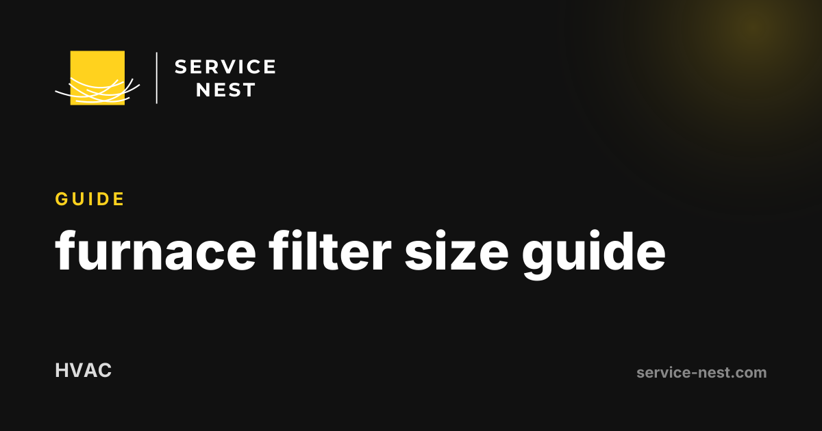 furnace filter size guide