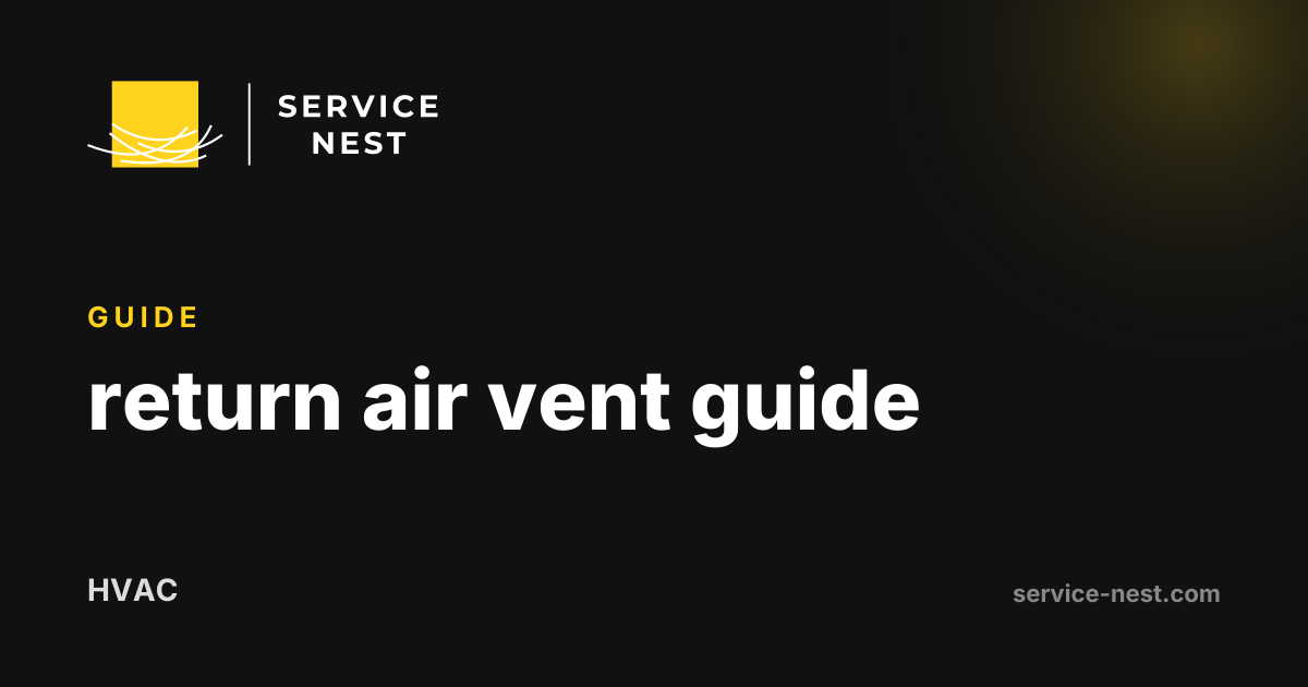 return air vent guide