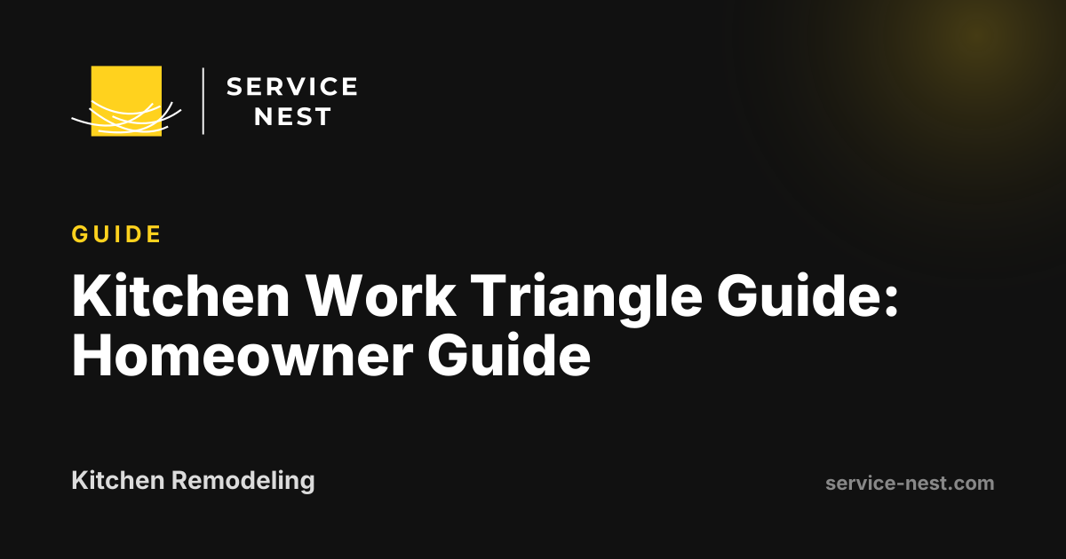 Kitchen Work Triangle Guide: Homeowner Guide