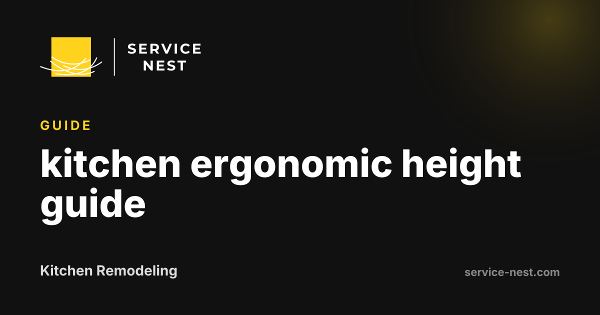 kitchen ergonomic height guide