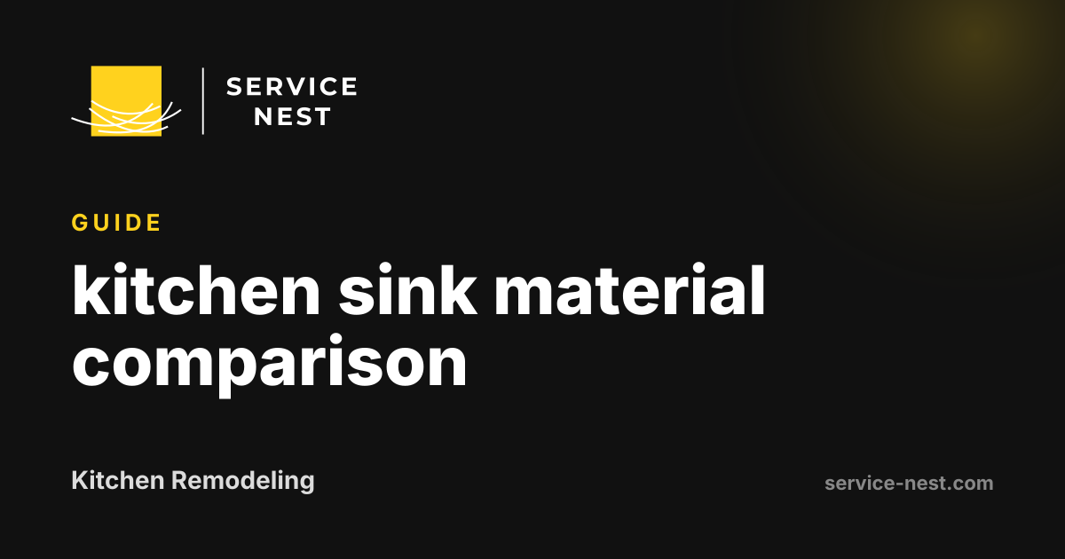 kitchen sink material comparison