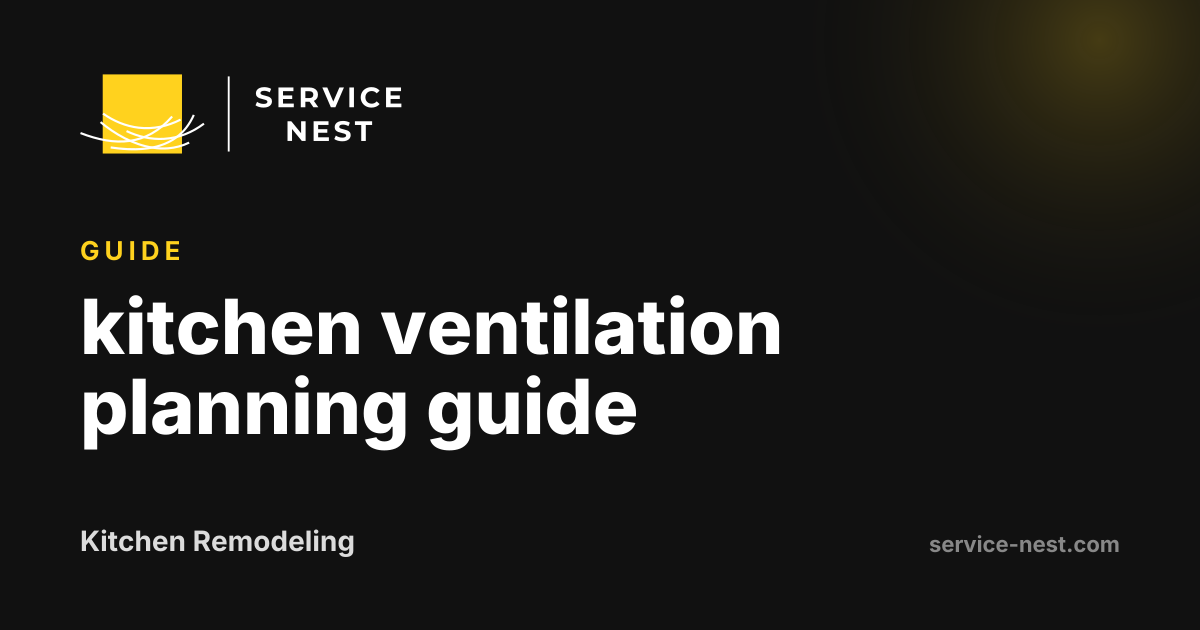 kitchen ventilation planning guide