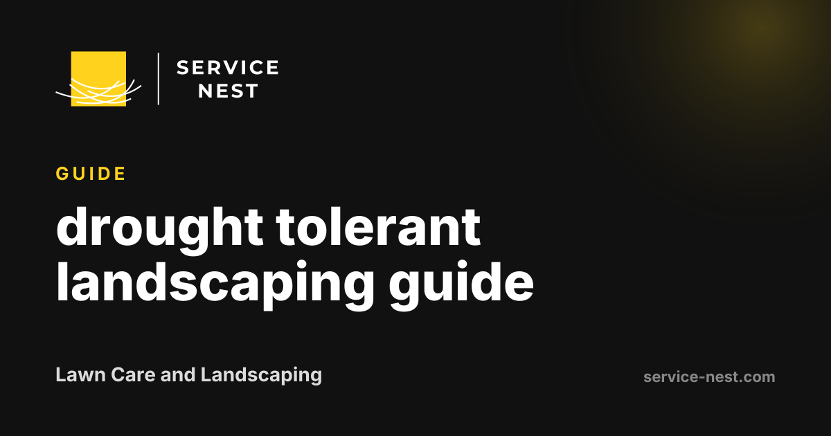 drought tolerant landscaping guide
