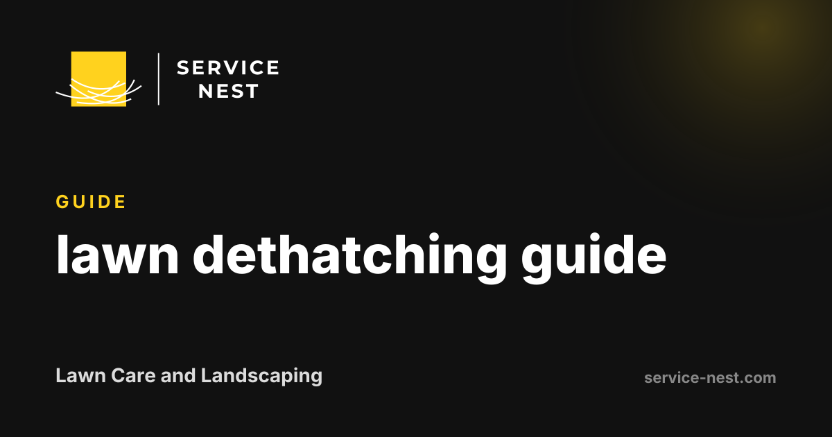 lawn dethatching guide