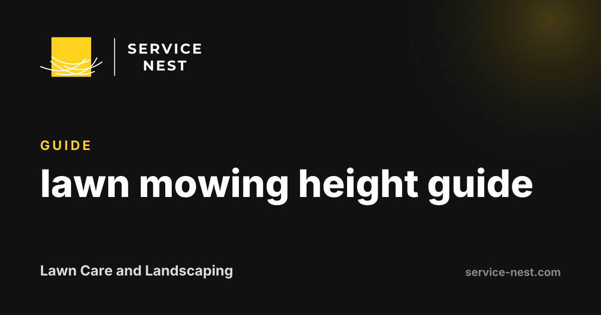 lawn mowing height guide