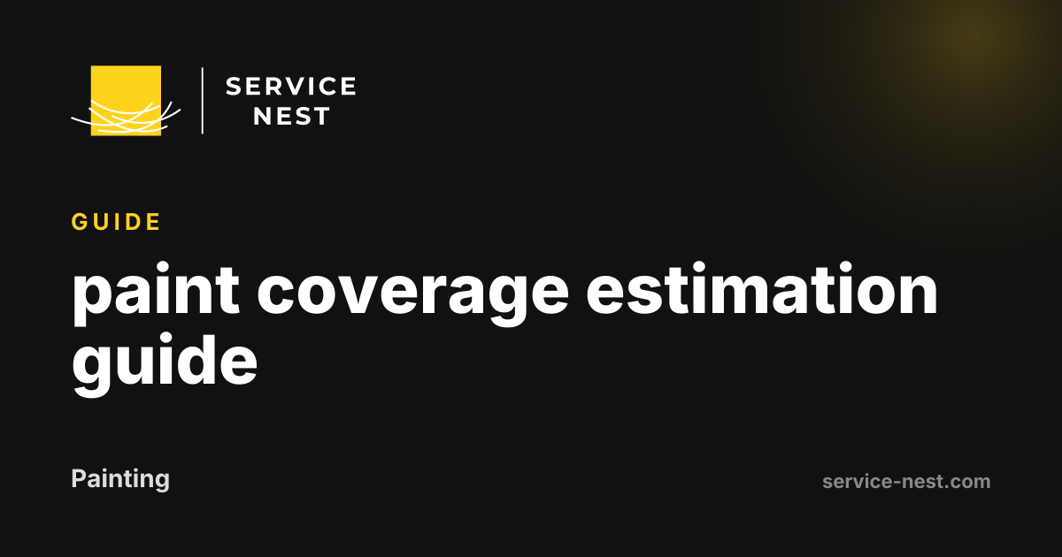 paint coverage estimation guide