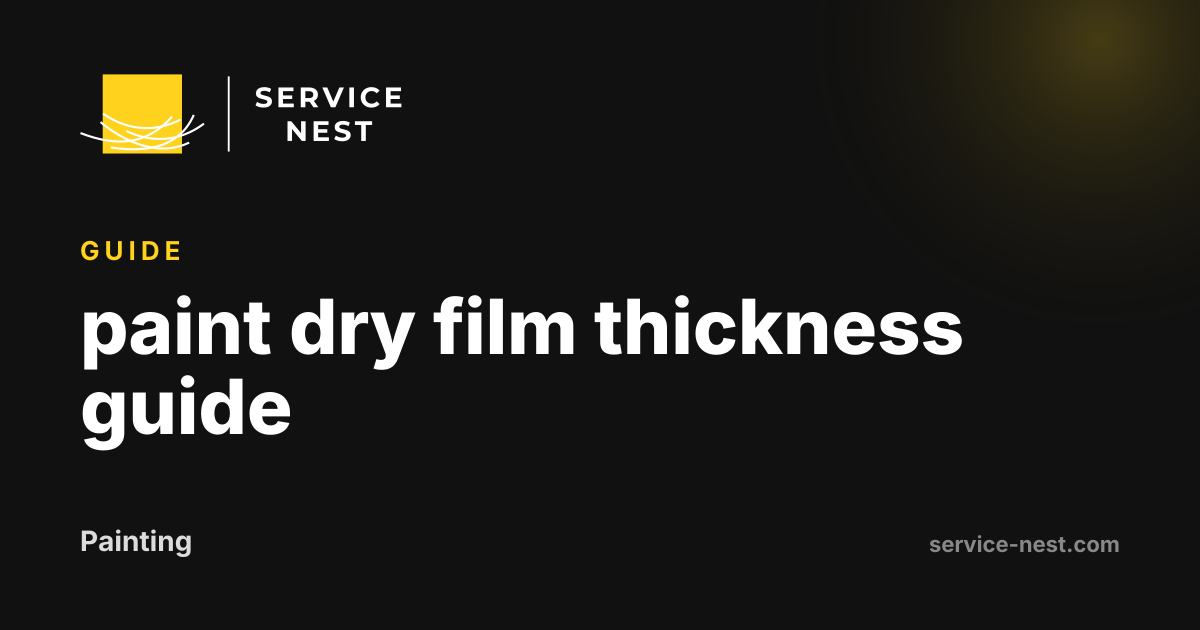paint dry film thickness guide
