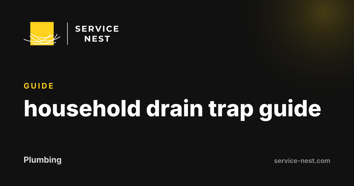 household drain trap guide