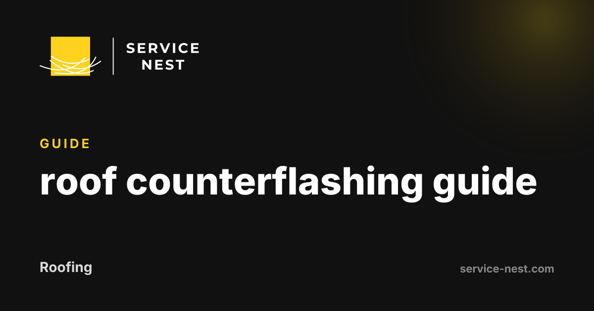 roof counterflashing guide