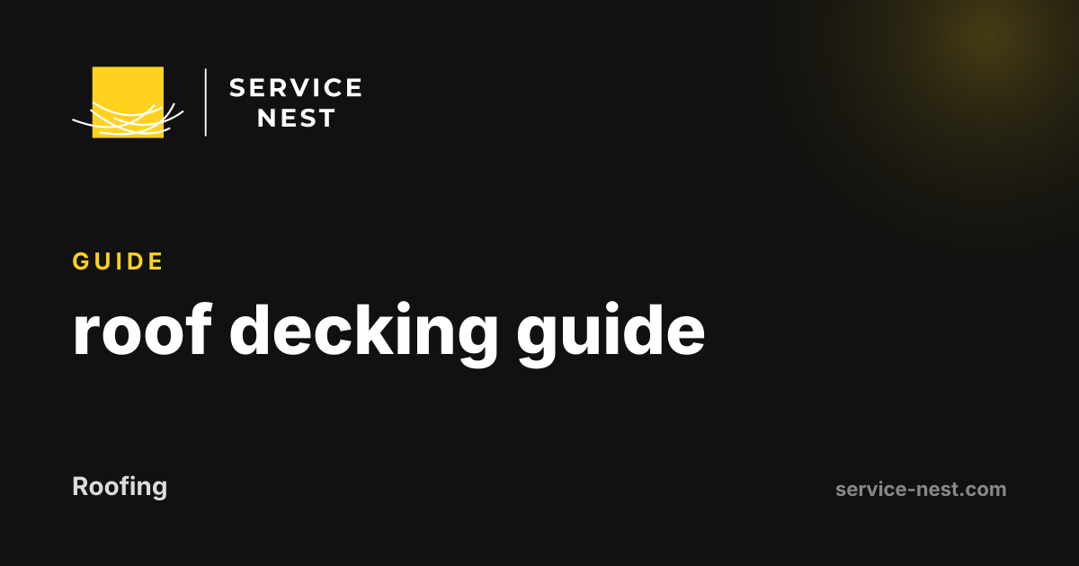 roof decking guide