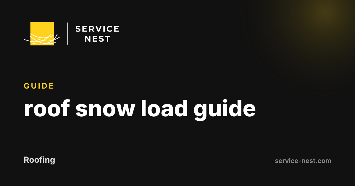 roof snow load guide