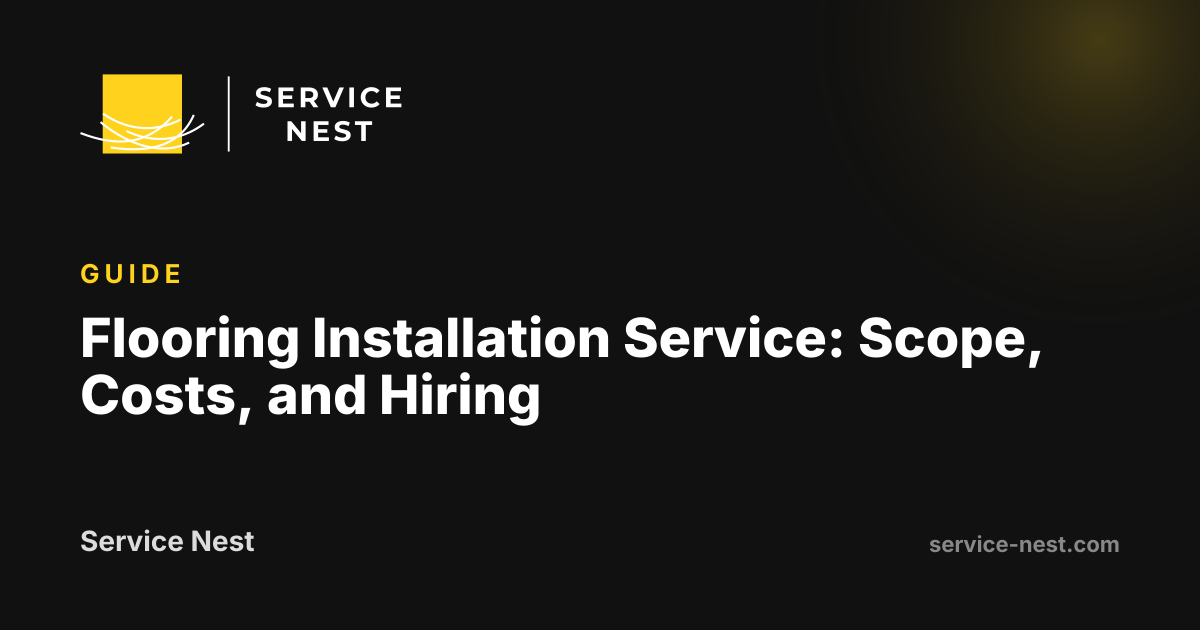 Flooring Installation Service: Scope, Costs, and Hiring