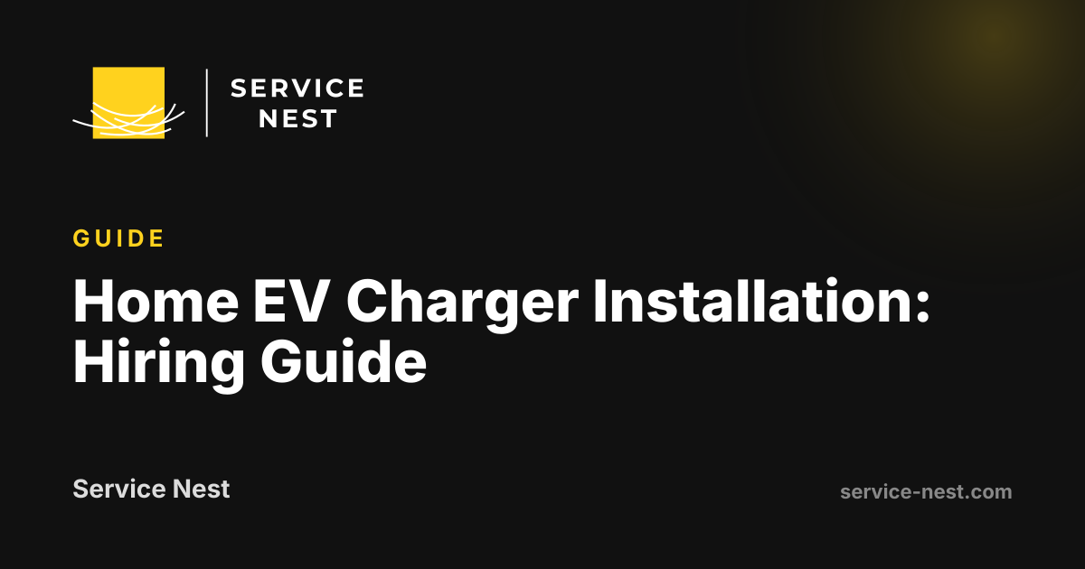 Home EV Charger Installation: Hiring Guide