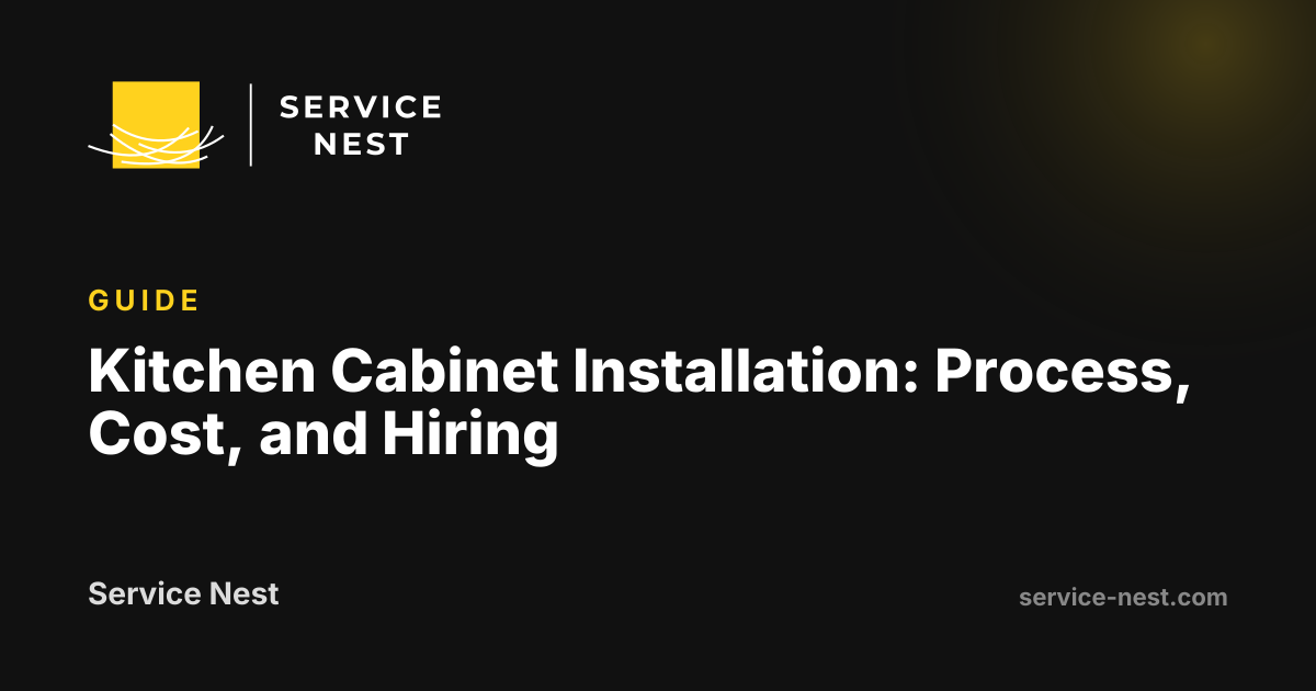 Kitchen Cabinet Installation: Process, Cost, and Hiring