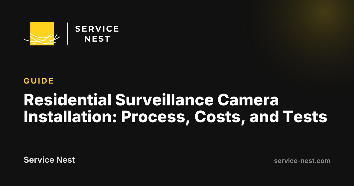 Residential Surveillance Camera Installation: Process, Costs, and Tests