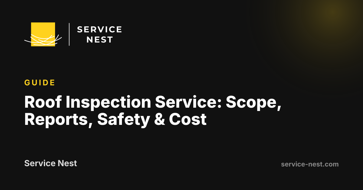 Roof Inspection Service: Scope, Reports, Safety & Cost