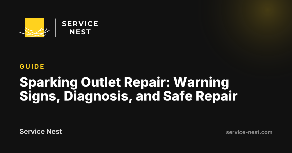 Sparking Outlet Repair: Warning Signs, Diagnosis, and Safe Repair