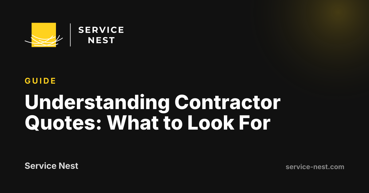 Understanding Contractor Quotes: What to Look For