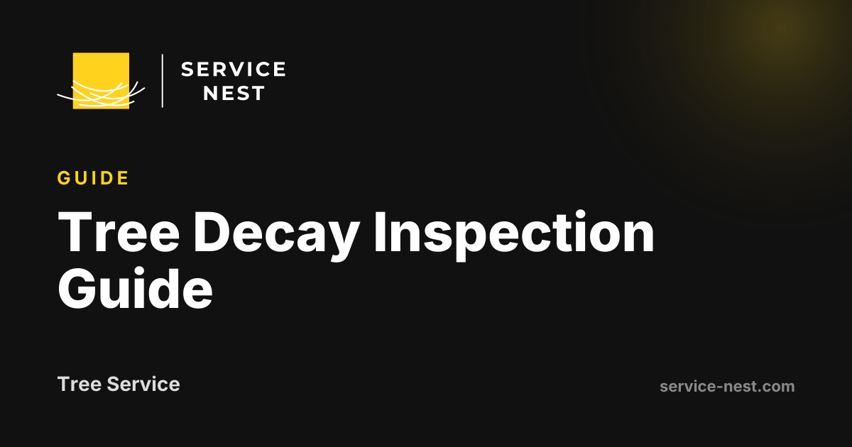 Tree Decay Inspection Guide
