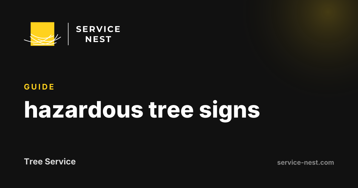 hazardous tree signs