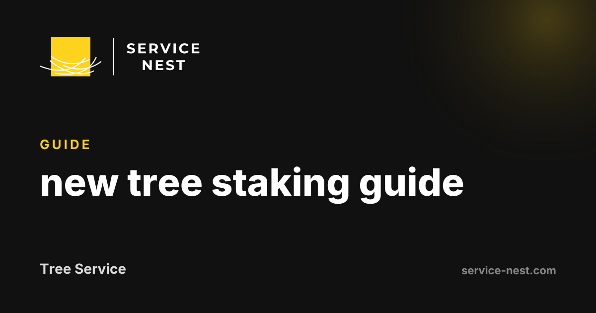 new tree staking guide