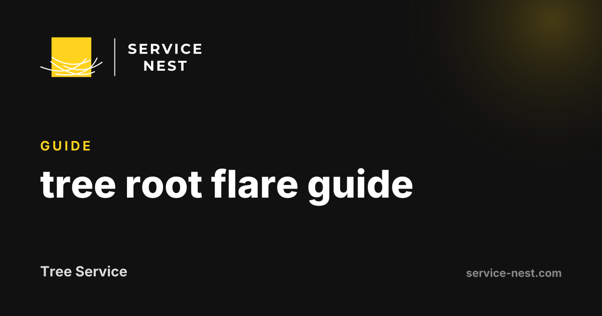 tree root flare guide